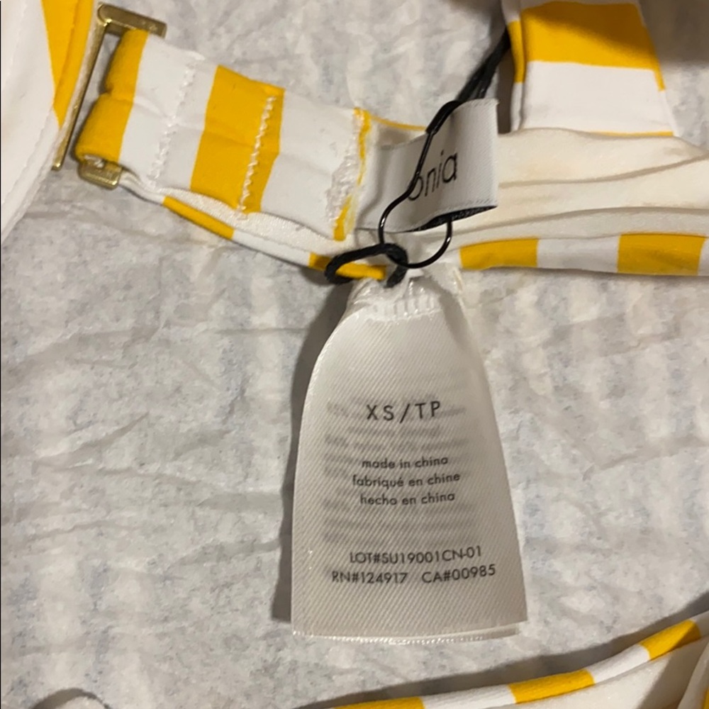 Onia Cabana Stripe 827 Citrus Sorrent Bikini (used) - Picture 5 of 12
